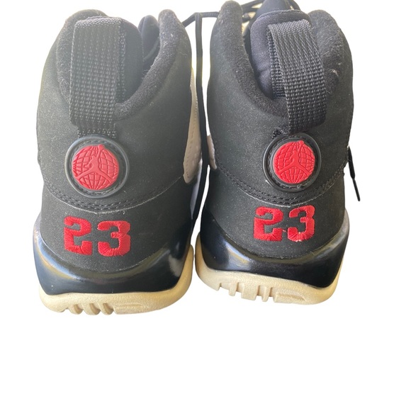 2016 Air Jordan Shoes Retro 9 IX GS OG Space Jam Blk Wht Red 302359 112 Sz 7 Y - Picture 5 of 8